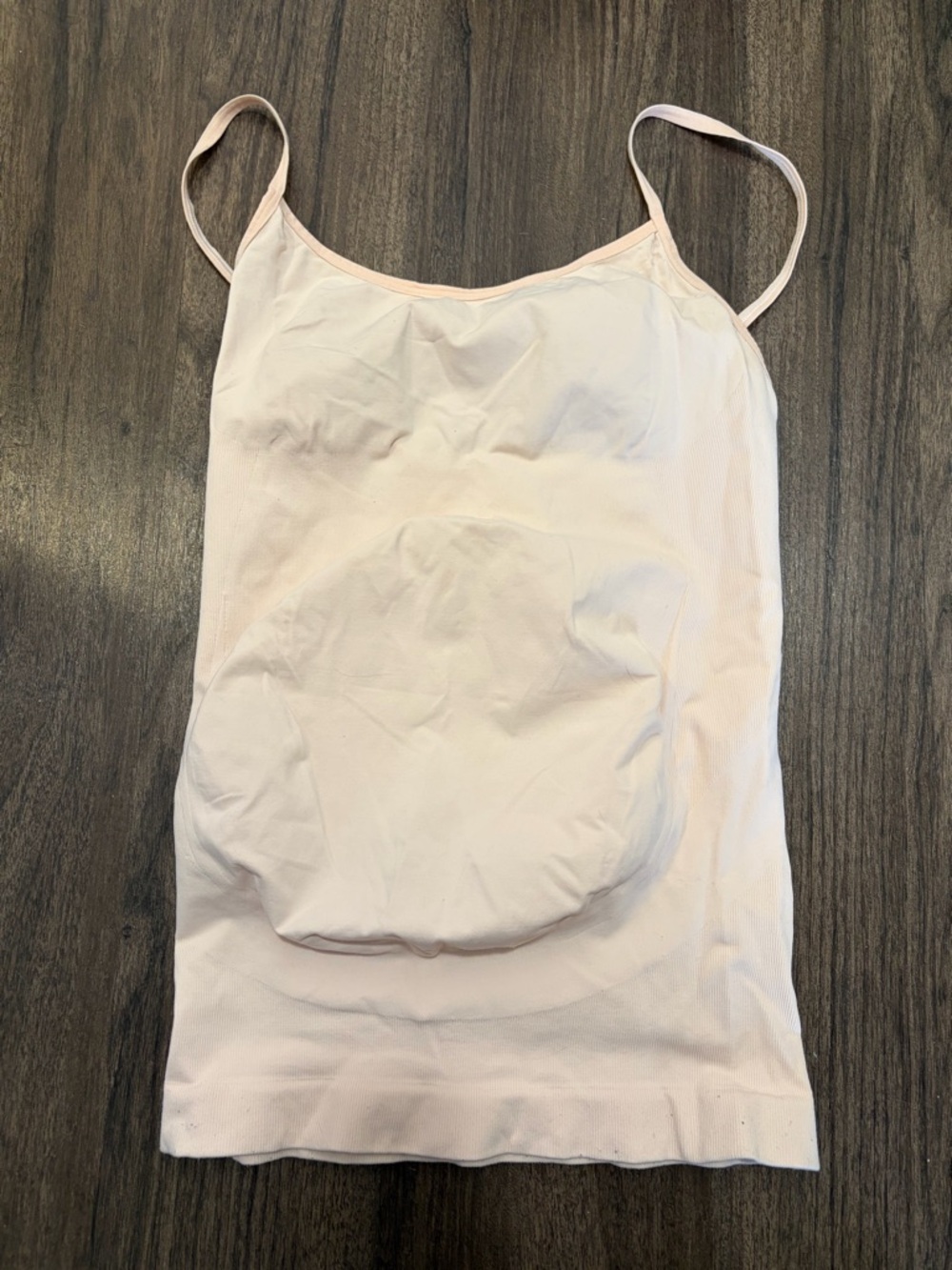 Light Pink/nude Seamless Maternity Cami Tank Top